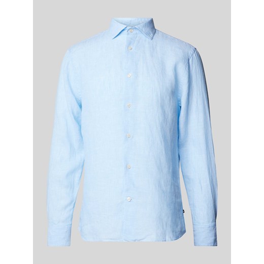 Koszula casualowa o kroju regular fit z lnu model ‘Amarc’ ze sklepu Peek&Cloppenburg  w kategorii Koszule męskie - zdjęcie 170927339