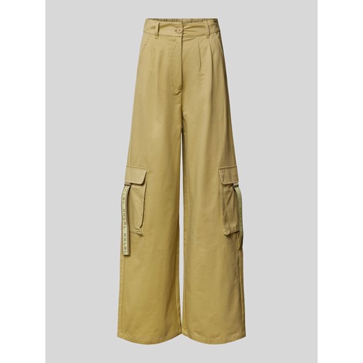 Spodnie cargo w jednolitym kolorze ze sklepu Peek&Cloppenburg  w kategorii Spodnie damskie - zdjęcie 170927509