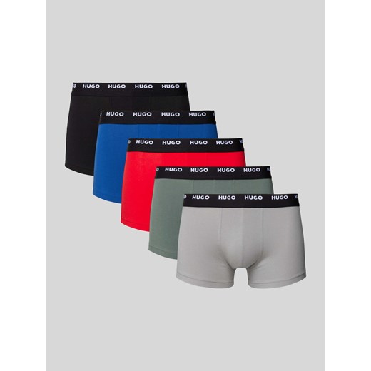Obcisłe bokserki w jednolitym kolorze w zestawie 5 szt. ze sklepu Peek&Cloppenburg  w kategorii Majtki męskie - zdjęcie 170927556