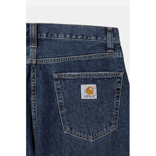 Carhartt WIP szorty jeansowe bawełniane kolor niebieski I030469-BLUESTOWAS 34 PRM