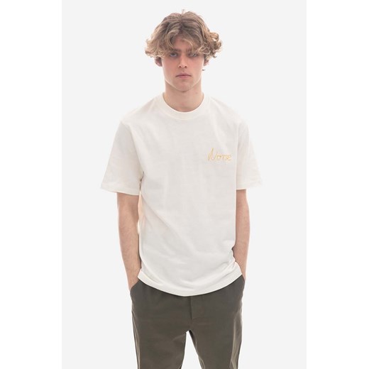 Norse Projects t-shirt bawełniany kolor biały gładki N01.0628.0957-0957 ze sklepu PRM w kategorii T-shirty męskie - zdjęcie 170927827