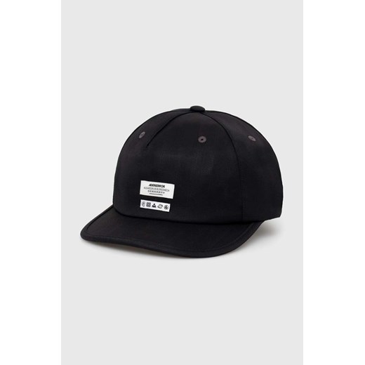 Ader Error czapka z daszkiem wełniana Cap kolor czarny z aplikacją BN01SSHW0206 ze sklepu PRM w kategorii Czapki z daszkiem męskie - zdjęcie 170927896