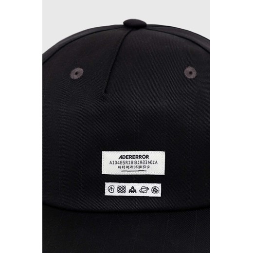 Ader Error czapka z daszkiem wełniana Cap kolor czarny z aplikacją BN01SSHW0206 Ader Error M PRM