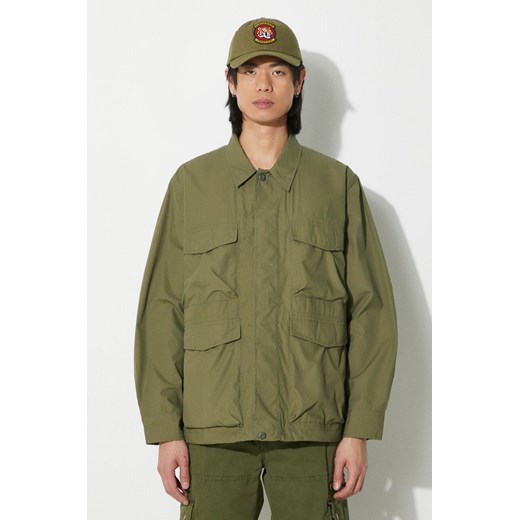 Universal Works kurtka Parachute Field Jacket męska kolor zielony przejściowa 30115.OLIVE ze sklepu PRM w kategorii Kurtki męskie - zdjęcie 170927986
