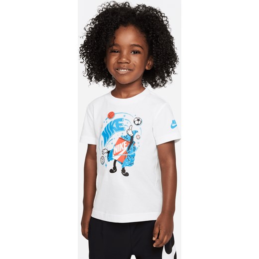 T-shirt z nadrukiem dla maluchów Nike - Biel Nike 3T Nike poland
