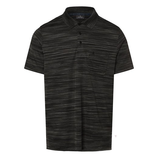 Ragman Męska koszulka polo Mężczyźni czarny marmurkowy ze sklepu vangraaf w kategorii T-shirty męskie - zdjęcie 170930425