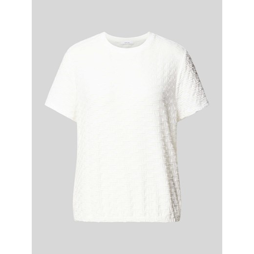 T-shirt z fakturowanym wzorem model ‘Saanu’ ze sklepu Peek&Cloppenburg  w kategorii Bluzki damskie - zdjęcie 170932399