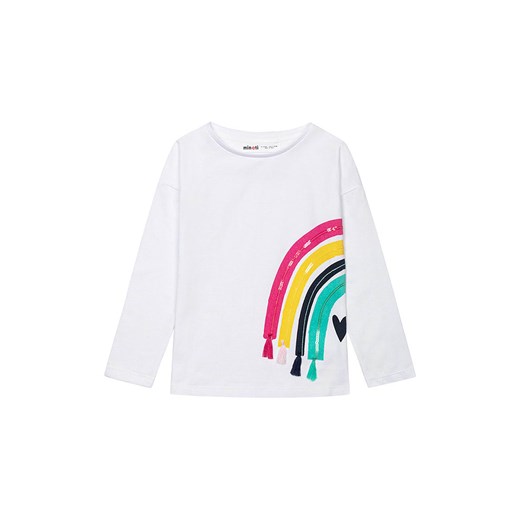Minoti Koszulka w kolorze białym ze wzorem ze sklepu Limango Polska w kategorii Bluzki dziewczęce - zdjęcie 170934367
