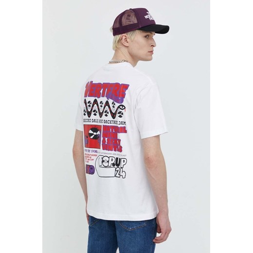 T-shirt męski Vertere Berlin wielokolorowy z nadrukami z krótkim rękawem