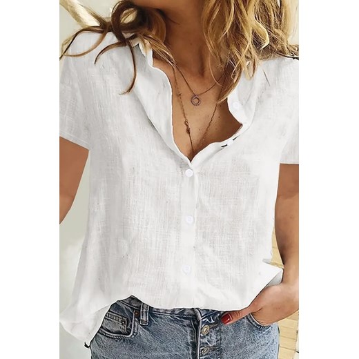 Koszula VOLELSA WHITE ze sklepu Ivet Shop w kategorii Koszule damskie - zdjęcie 170938935