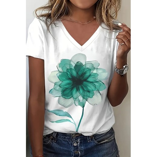 T-shirt LISOLNA GREEN ze sklepu Ivet Shop w kategorii Bluzki damskie - zdjęcie 170938958
