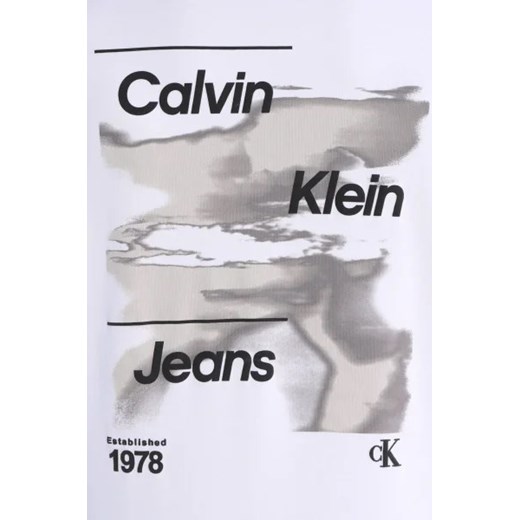 CALVIN KLEIN JEANS Bluza DIFFUSED LOGO CREW NECK | Loose fit L okazyjna cena Gomez Fashion Store