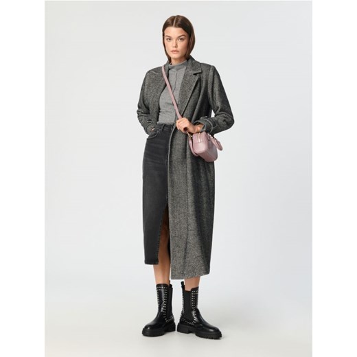 Sinsay - Spódnica jeansowa midi - czarny Sinsay 38 promocja Sinsay