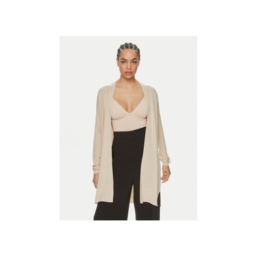 Kontatto Kardigan 3M2010C Beżowy Regular Fit Kontatto OS MODIVO