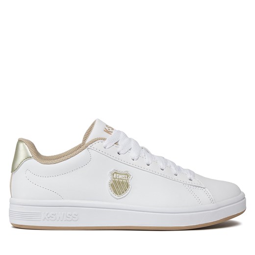 Sneakersy K-Swiss Court Shield™ 96599-997-M White/Champagne ze sklepu eobuwie.pl w kategorii Trampki damskie - zdjęcie 170943035