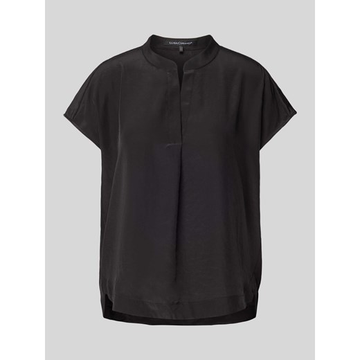 Bluzka w jednolitym kolorze z dekoltem w serek ze sklepu Peek&Cloppenburg  w kategorii Bluzki damskie - zdjęcie 170946958
