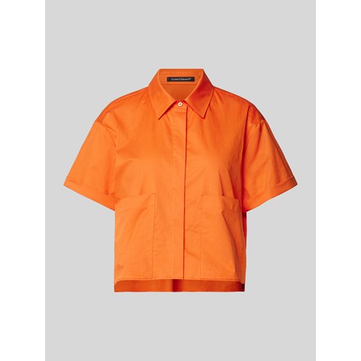 Bluzka krótka z krytą listwą guzikową ze sklepu Peek&Cloppenburg  w kategorii Koszule damskie - zdjęcie 170946989
