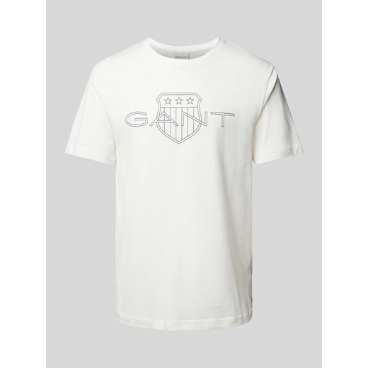 T-shirt z nadrukiem z logo ze sklepu Peek&Cloppenburg  w kategorii T-shirty męskie - zdjęcie 170947007