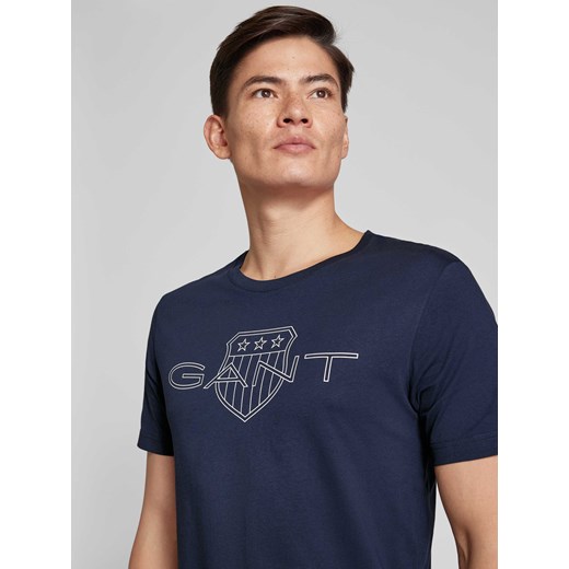 T-shirt z nadrukiem z logo Gant M Peek&Cloppenburg 