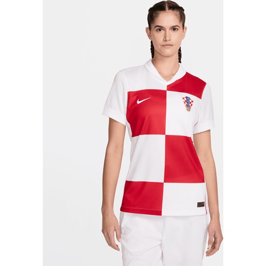 Damska koszulka piłkarska Nike Dri-FIT Chorwacja Stadium 2024/25 (wersja domowa) – replika - Biel ze sklepu Nike poland w kategorii Bluzki damskie - zdjęcie 170947408