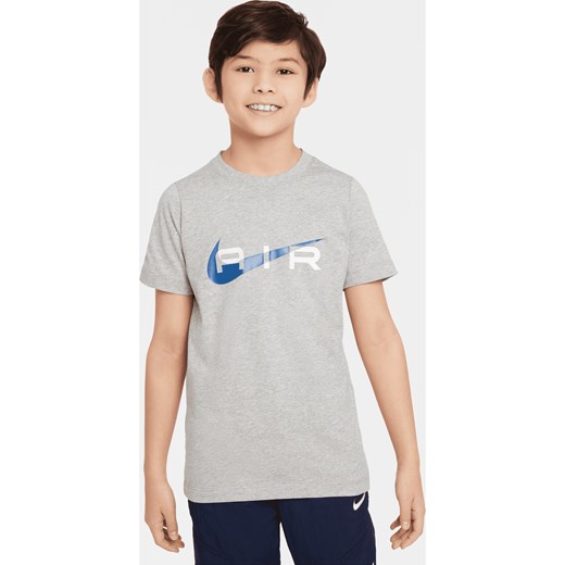 T-shirt dla dużych dzieci (chłopców) Nike Air - Szary ze sklepu Nike poland w kategorii T-shirty chłopięce - zdjęcie 170947445