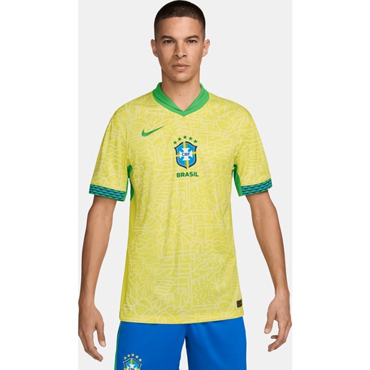 Męska koszulka piłkarska Nike Dri-FIT Brazylia Stadium 2024 (wersja domowa) – replika - Żółty ze sklepu Nike poland w kategorii T-shirty męskie - zdjęcie 170947456
