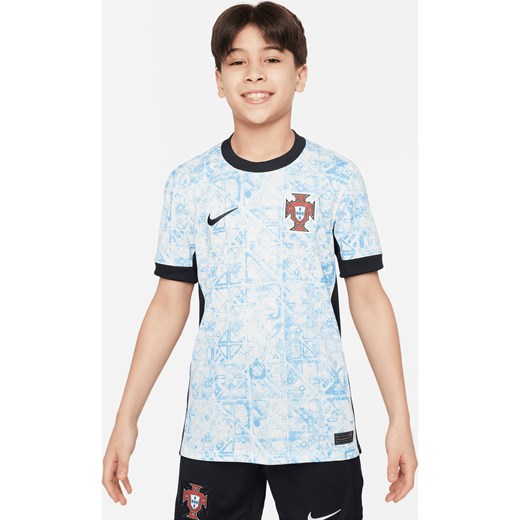 Koszulka piłkarska dla dużych dzieci Nike Dri-FIT Portugalia (drużyna męska) Stadium 2024/25 (wersja wyjazdowa) – replika - Brązowy ze sklepu Nike poland w kategorii T-shirty chłopięce - zdjęcie 170947458