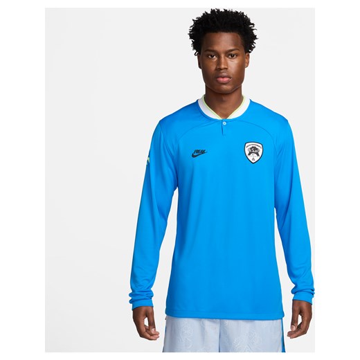 Męska koszulka z długim rękawem do koszykówki Dri-FIT Giannis - Niebieski ze sklepu Nike poland w kategorii T-shirty męskie - zdjęcie 170947509