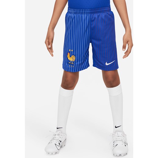 Spodenki piłkarskie dla dużych dzieci Nike Dri-FIT FFF Stadium 2024 (wersja wyjazdowa) – replika - Niebieski ze sklepu Nike poland w kategorii Spodenki chłopięce - zdjęcie 170947567