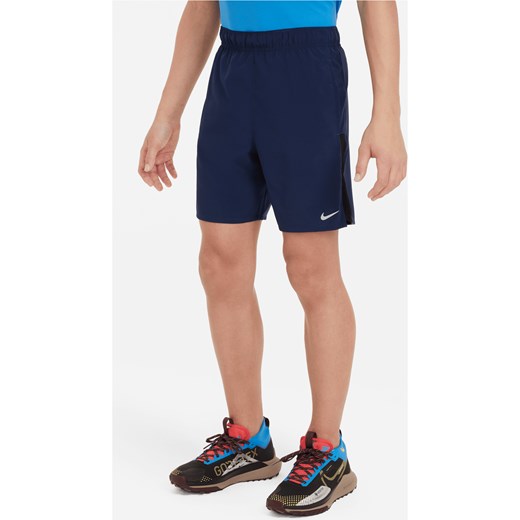 Spodenki treningowe dla dużych dzieci (chłopców) Nike Dri-FIT Challenger - Niebieski ze sklepu Nike poland w kategorii Spodenki chłopięce - zdjęcie 170947579