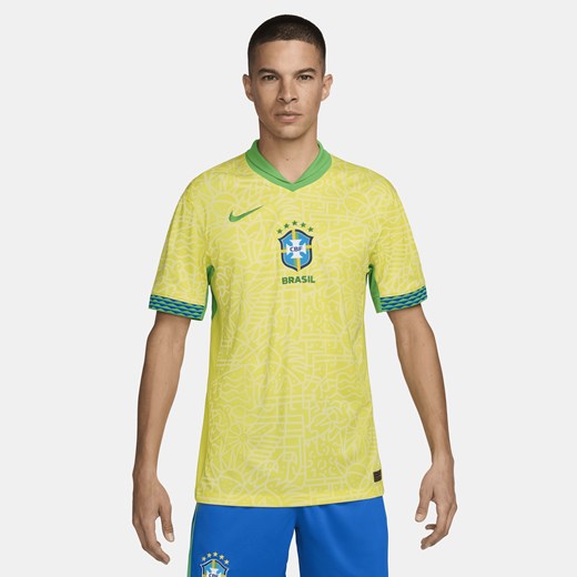 Męska koszulka piłkarska Nike Dri-FIT Brazylia Stadium 2024 (wersja domowa) – Nike XXL Nike poland