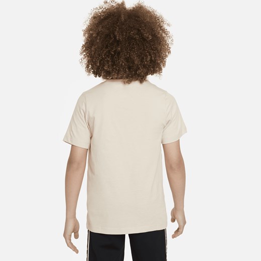 Bawełniany T-shirt dla dużych dzieci Nike Sportswear - Brązowy Nike M Nike poland