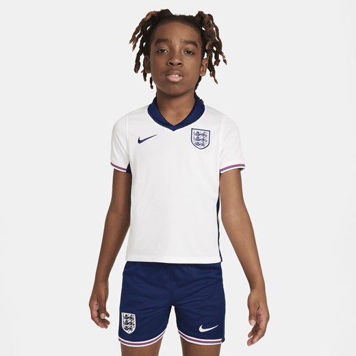 Trzyczęściowy strój piłkarski dla małych dzieci Nike Anglia Stadium 2024 (wersja Nike L Nike poland