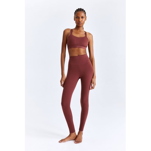 H & M - Legginsy sportowe SoftMove - Pomarańczowy H & M L H&M