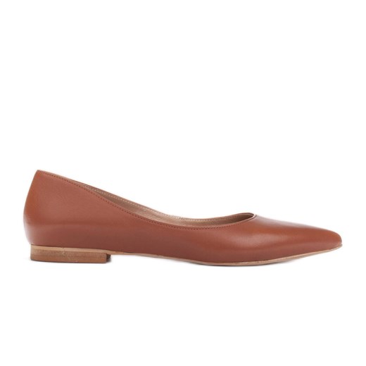 Marco Shoes Subtelne balerinki brązowe ze sklepu ButyModne.pl w kategorii Balerinki - zdjęcie 170948758