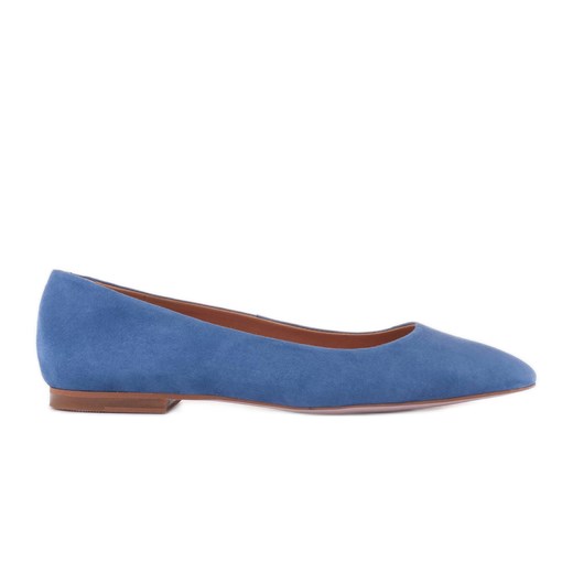 Marco Shoes Lekkie baleriny niebieskie ze sklepu ButyModne.pl w kategorii Balerinki - zdjęcie 170948786