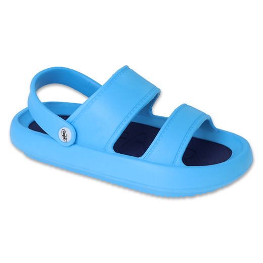 Befado obuwie dziecięce - blue/ dark navy blue 069X009 niebieskie ze sklepu ButyModne.pl w kategorii Klapki dziecięce - zdjęcie 170948838