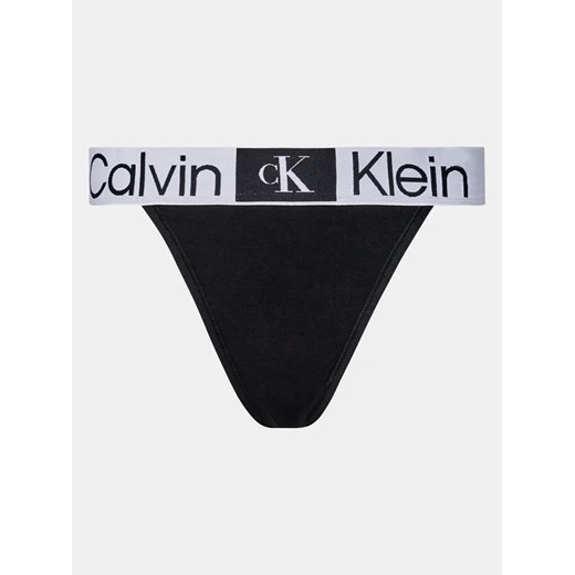 Calvin Klein Underwear Stringi 000QF7721E Czarny Calvin Klein Underwear XS MODIVO