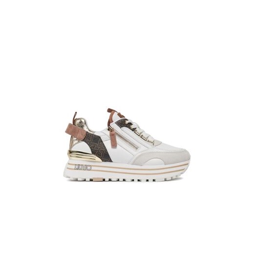 Liu Jo Sneakersy Maxi Wonder 72 BA4057 PX454 Biały ze sklepu MODIVO w kategorii Buty sportowe damskie - zdjęcie 170951946