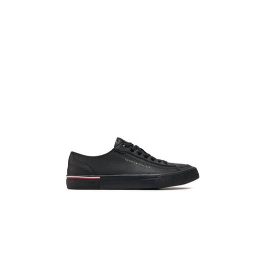 Tommy Hilfiger Sneakersy Corporate Vulc Leather FM0FM04953 Czarny ze sklepu MODIVO w kategorii Trampki męskie - zdjęcie 170952477