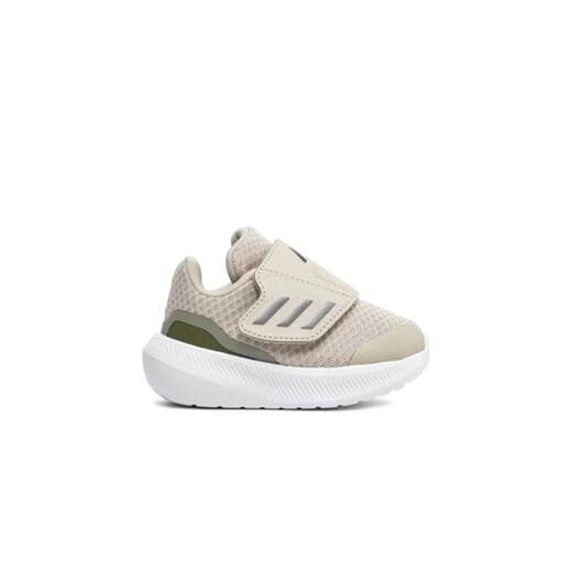 adidas Sneakersy RunFalcon 3.0 Hook-and-Loop IF8593 Beżowy ze sklepu MODIVO w kategorii Buty sportowe dziecięce - zdjęcie 170952948