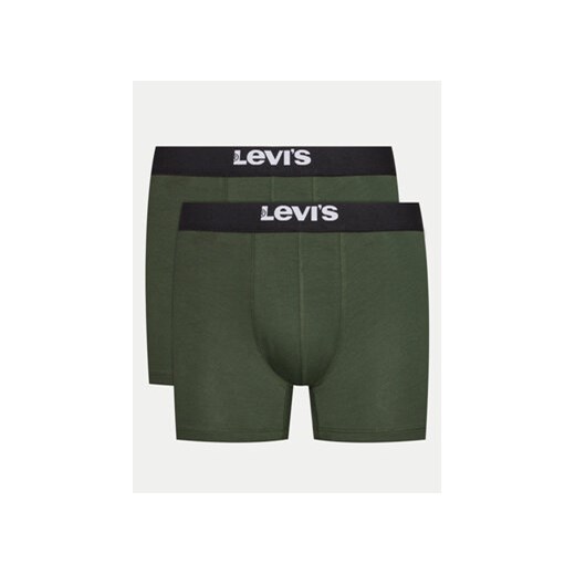 Levi's® Komplet 2 par bokserek Solid 37149-0808 Zielony ze sklepu MODIVO w kategorii Majtki męskie - zdjęcie 170953556