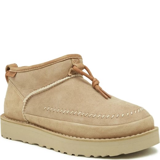 UGG Skórzane śniegowce W ULTRA MINI CRAFTED REGENERATE | z dodatkiem wełny 34/35 Gomez Fashion Store