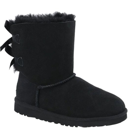 UGG Skórzane śniegowce Bailey Bow II | z dodatkiem wełny ze sklepu Gomez Fashion Store w kategorii Śniegowce damskie - zdjęcie 170953895