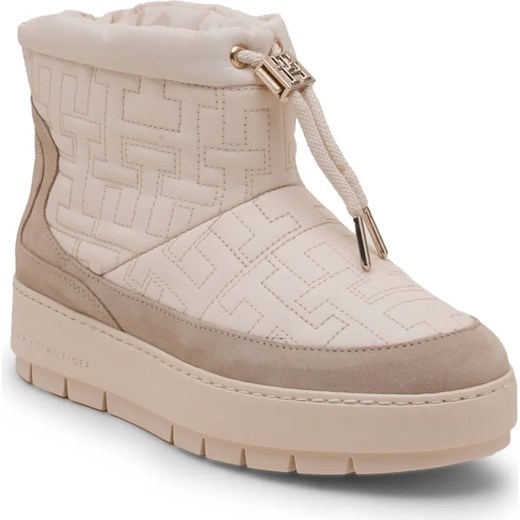 Tommy Hilfiger Ocieplane śniegowce | z dodatkiem skóry Tommy Hilfiger 38 Gomez Fashion Store okazyjna cena