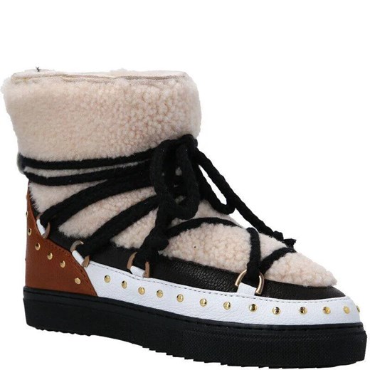 INUIKII Wełniane śniegowce CURLY ROCK | z dodatkiem skóry ze sklepu Gomez Fashion Store w kategorii Śniegowce damskie - zdjęcie 170954009