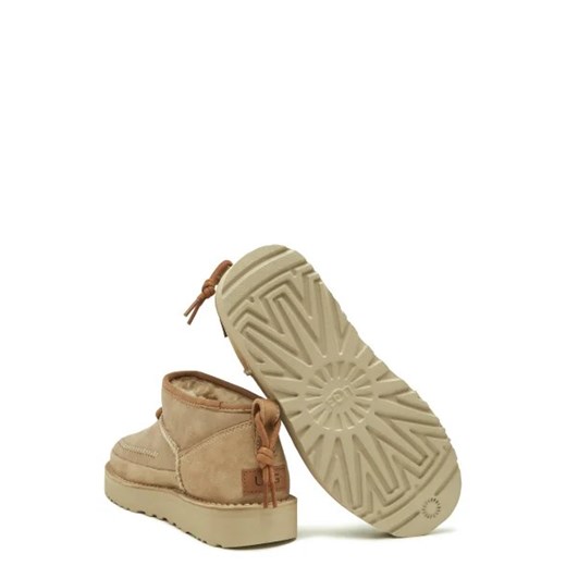 UGG Skórzane śniegowce W ULTRA MINI CRAFTED REGENERATE | z dodatkiem wełny 36/37 Gomez Fashion Store
