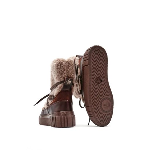 Gant Skórzane śniegowce Snowmont | z dodatkiem wełny Gant 36 Gomez Fashion Store wyprzedaż