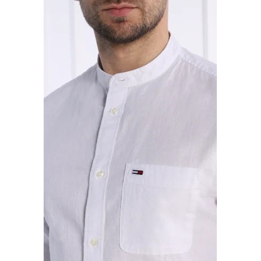Koszula męska Tommy Jeans z lnu