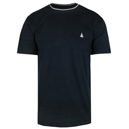 Jednokolorowa Męska Koszulka (T-Shirt) - Pako Jeans - Granatowa TSPJNScobaltGR ze sklepu JegoSzafa.pl w kategorii T-shirty męskie - zdjęcie 170955637